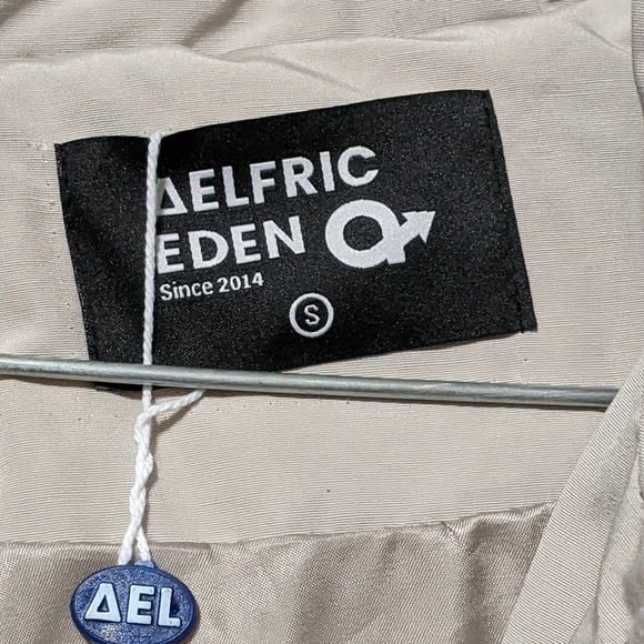 Aelfric Eden solid color plush hooded winter coat parka multi pockets un… Men